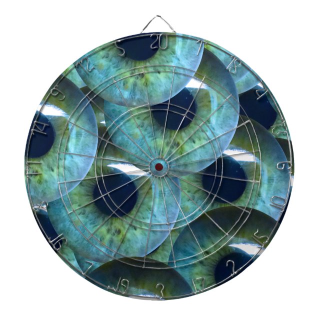 Tablero Dardos globo ocular assustador (Frente)