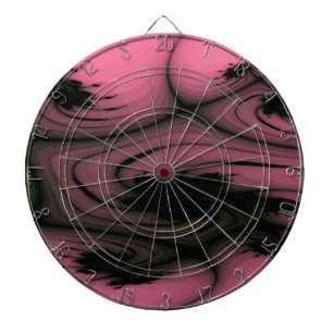 Tablero Dardos Gótica Swirls Fractal Dart Board