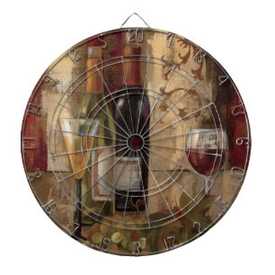 Tablero Dardos Grafites e vinho