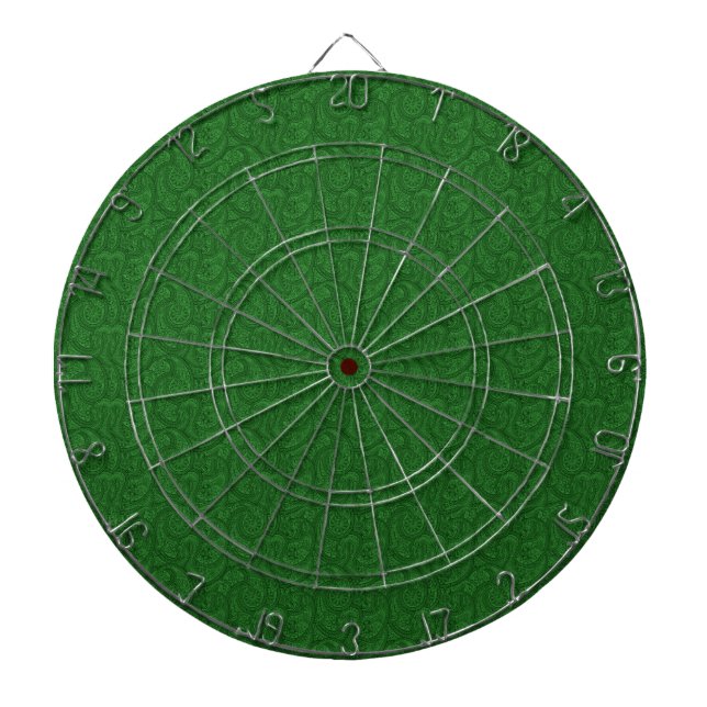 Tablero Dardos Green Paisley (Frente)