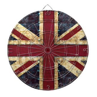 Tablero Dardos Grunge Union Jack