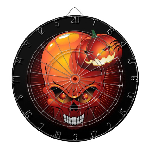Tablero Dardos Halloween Skull e Pumpkin Dart Board (Frente)