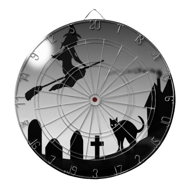 TABLERO DARDOS HALLOWEEN WITCH SILHOUETTE (Frente)