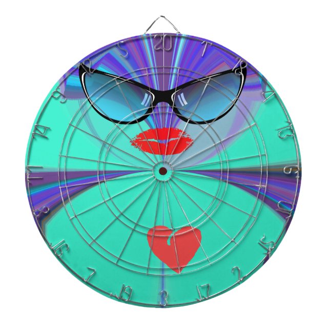 Tablero Dardos Heart Selfie (Frente)