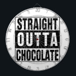 Tablero Dardos Hetero fora de chocolate<br><div class="desc">Um gráfico de texto personalizado divertido. Expresse seu amor pelo chocolate no estilo do hipster!</div>