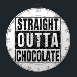 Tablero Dardos Hetero fora de chocolate<br><div class="desc">Um gráfico de texto personalizado divertido. Expresse seu amor pelo chocolate no estilo do hipster!</div>