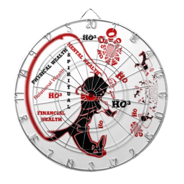 Tablero Dardos HO³ Black Papais noeis Especiais de Riqueza Xmas a (Frente)