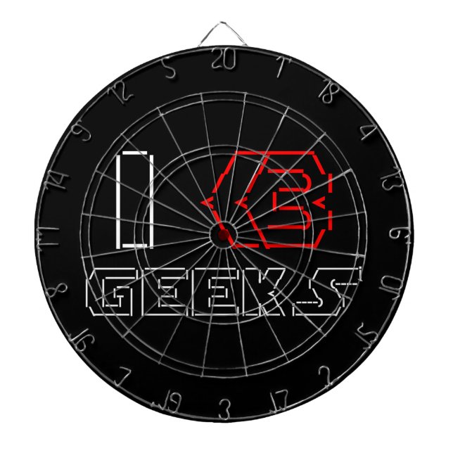 Tablero Dardos I Heart Geeks ASCII ART (Frente)