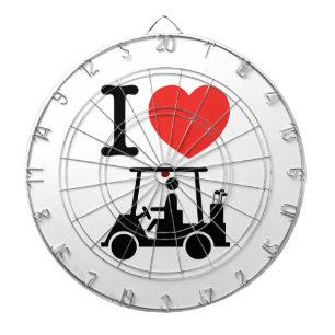 Tablero Dardos I Heart (Love) Golf Cart