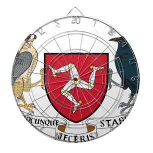 Tablero Dardos Ilha da brasão republicana do homem - emblema Man