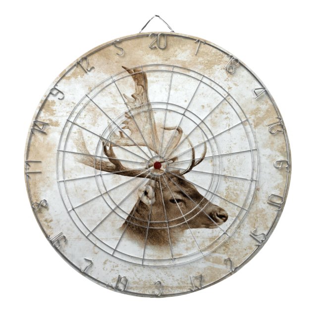Tablero Dardos Impressão antigo 5 dos cervos (Frente)