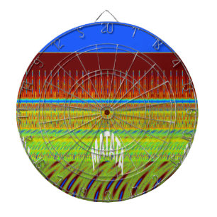 Tablero Dardos Impressão de Arte Geométrica Colorida