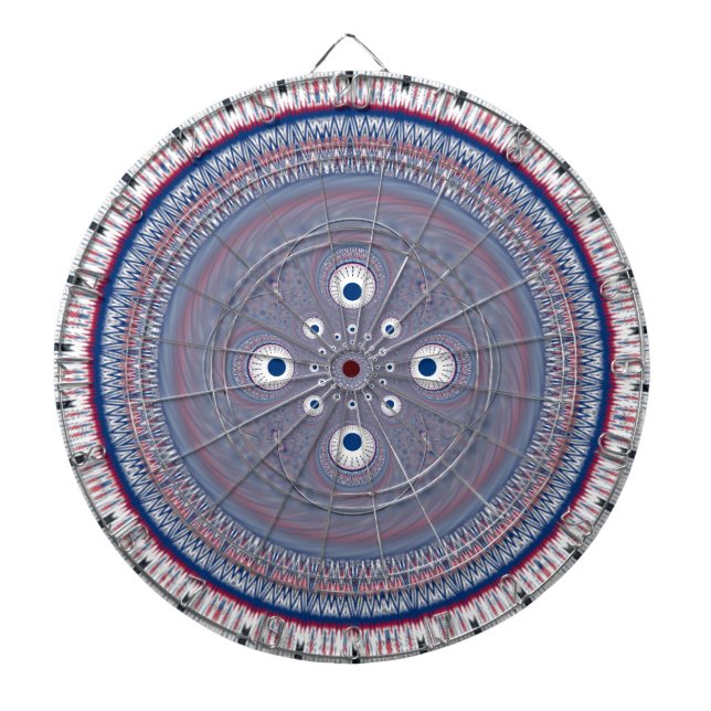 Tablero Dardos Impressão de Design de arte radial (Frente)