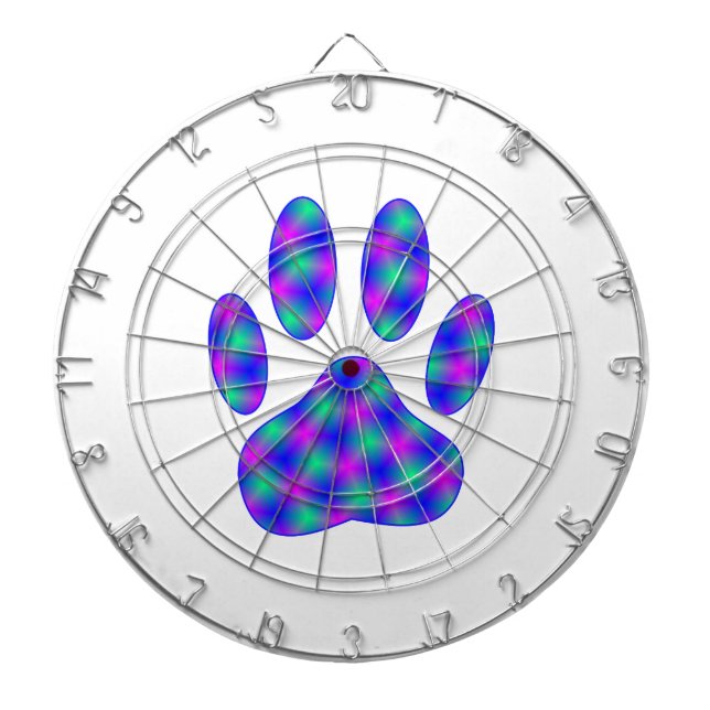 Tablero Dardos Impressão de Paw Cósmico (Frente)