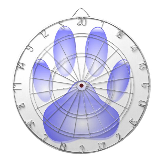 Tablero Dardos Impressão de Vidro Cachorro (Frente)