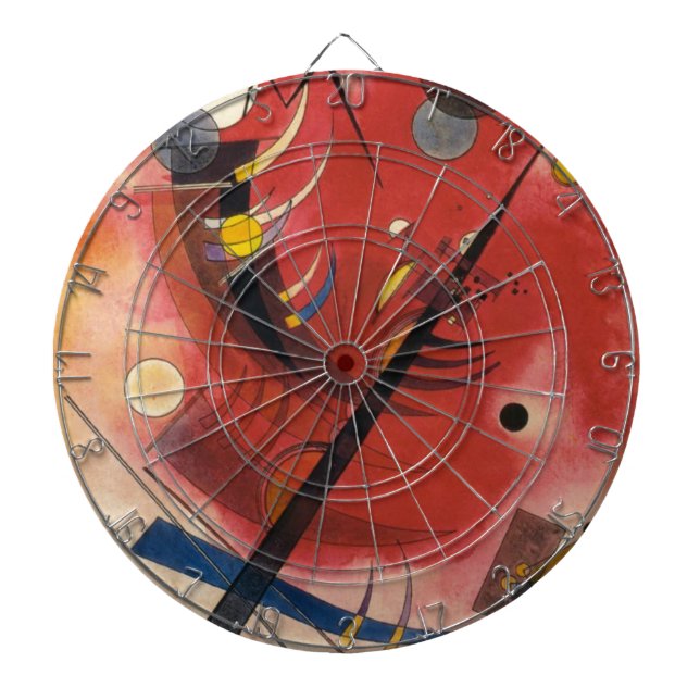 Tablero Dardos Inner Simmering Abstrato Painting (Frente)