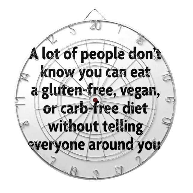 Tablero Dardos isento de carboidratos (Frente)