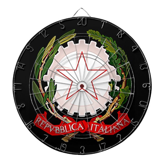 Tablero Dardos Itália Emblem Dark (Frente)