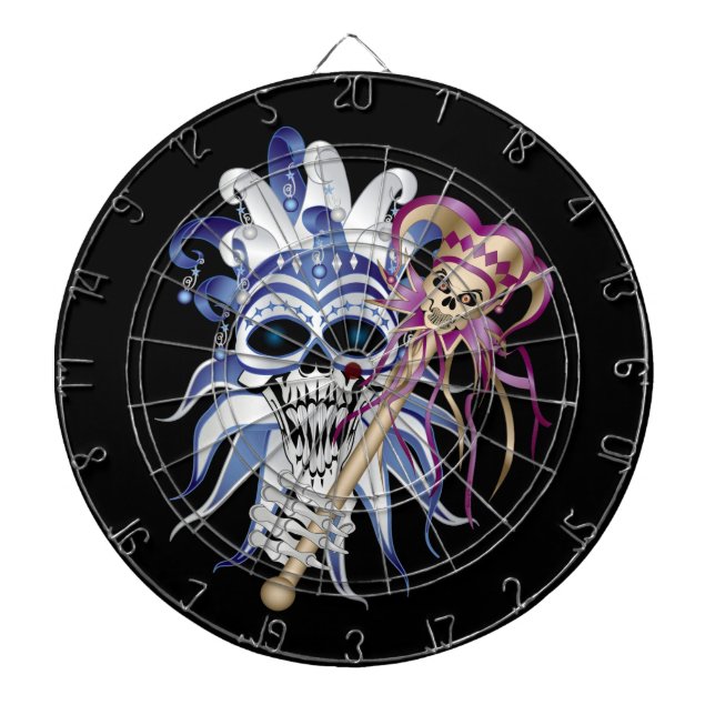 Tablero Dardos Jester Skull (Frente)