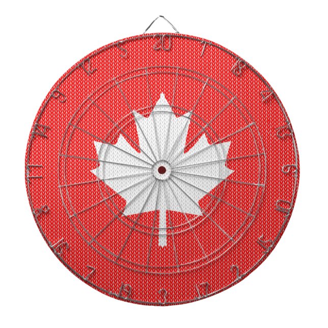 Tablero Dardos Knit Style Maple Leaf Knitting Motif (Frente)