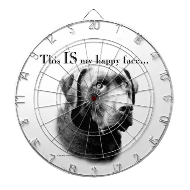 Tablero Dardos Lab Face Feliz (Frente)