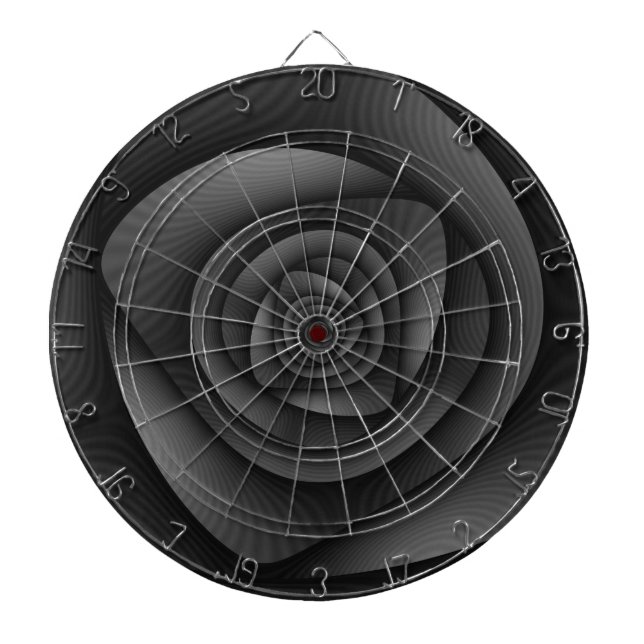 Tablero Dardos Labirinto Espiral em Monocromo (Frente)