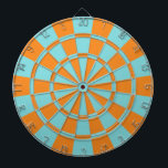 Tablero Dardos Laranja E Aqua<br><div class="desc">Placa Laranja E Aqua Dart</div>