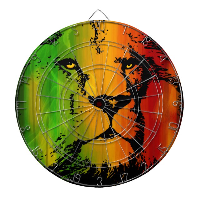 Tablero Dardos Leão de Rasta (Frente)