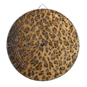 Tablero Dardos Leopard Imprime as iniciais de um monograma