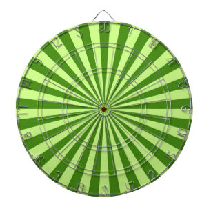 Tablero Dardos listras funky retros do sol do verde limão