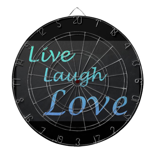 Tablero Dardos Live Laugh Love (Frente)