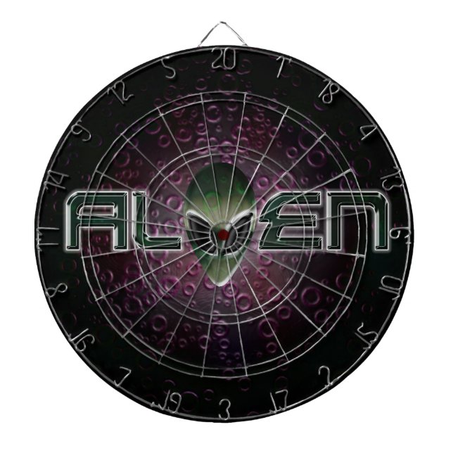 Tablero Dardos Logotipo de alienígena (Frente)