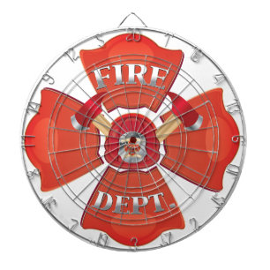 Tablero Dardos Logotipo do Departamento de Bombeiros