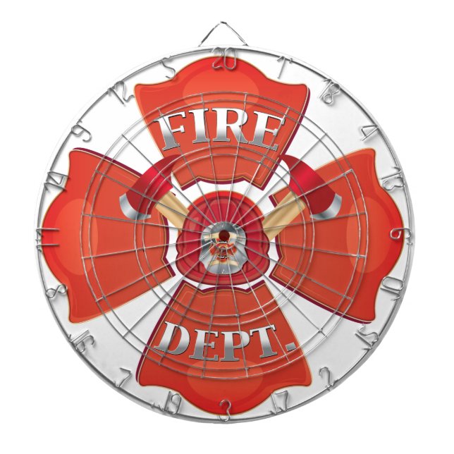 Tablero Dardos Logotipo do Fire Dept (Frente)