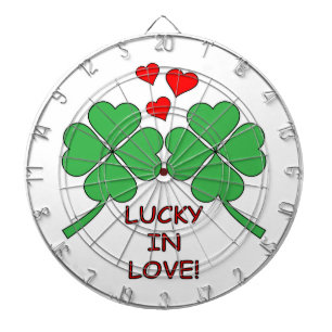 Tablero Dardos Lucky In Love Heart Clover