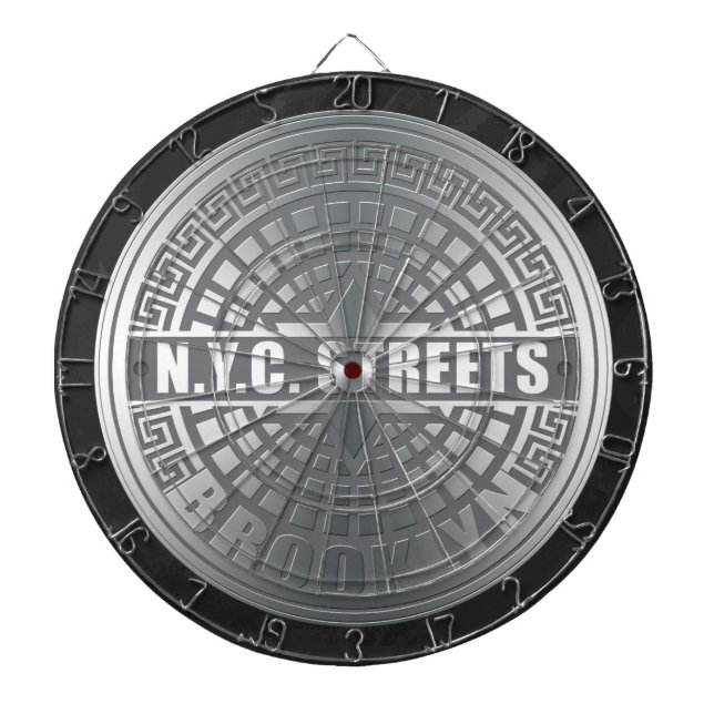 Tablero Dardos Manhole Cobrir Brooklyn (Frente)