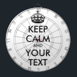 Tablero Dardos MANTENHA A CALMA e o SEU TEXTO - preto<br><div class="desc">MANTENHA A CALMA e o SEU TEXTO - preto</div>