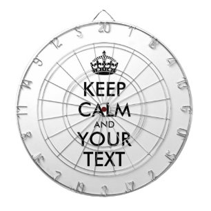 Tablero Dardos MANTENHA O CALM Personalizado e o TEXTO