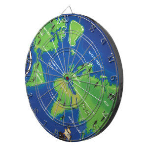 Tablero Dardos Mapa Mundial