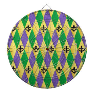 Tablero Dardos Mardi Harlequin Fleur De Lis