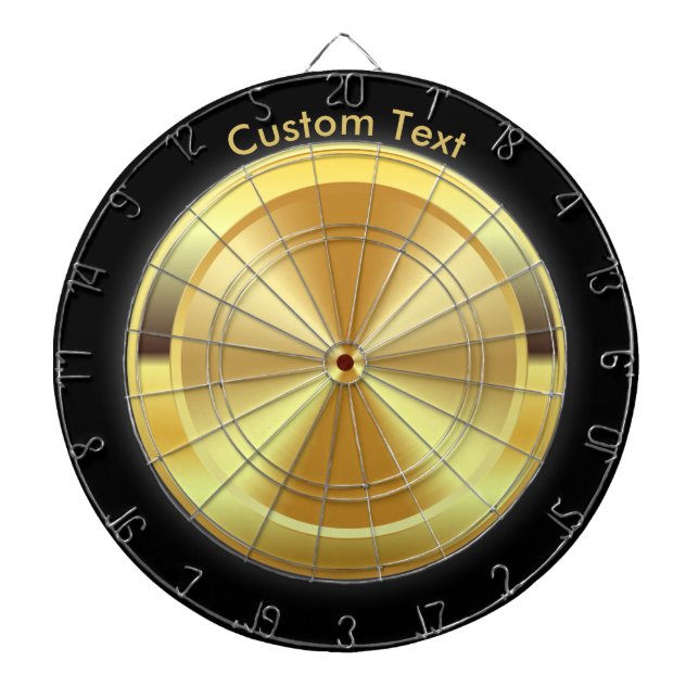 Tablero Dardos Medalhão Dourado personalizado (Frente)