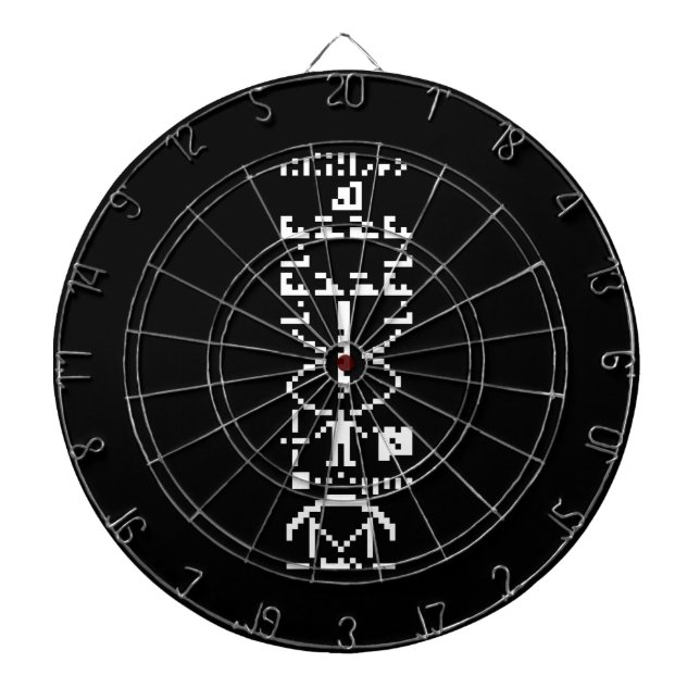 Tablero Dardos Mensagem Binária Arecibo 1974 (Frente)