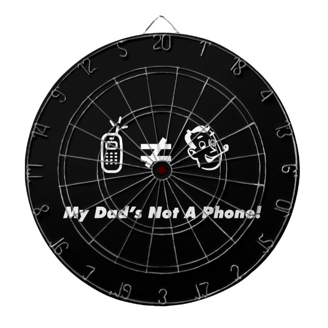 Tablero Dardos Meu pai não é um telefone (Frente)