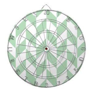 Tablero Dardos Mint Green Herringbone Pattern