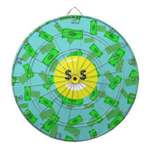 Tablero Dardos money eyed emoji