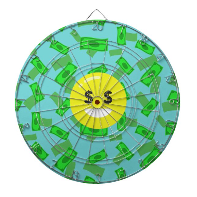 Tablero Dardos money eyed emoji (Frente)