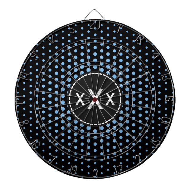 Tablero Dardos Monograma Aero Techno Dots Modern (Frente)