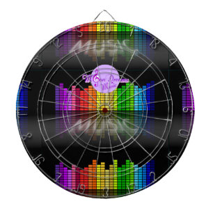 Tablero Dardos MoonDreams Music Equalizer Metal Cage Dartboard