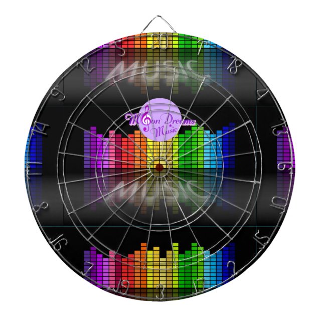 Tablero Dardos MoonDreams Music Equalizer Metal Cage Dartboard (Frente)