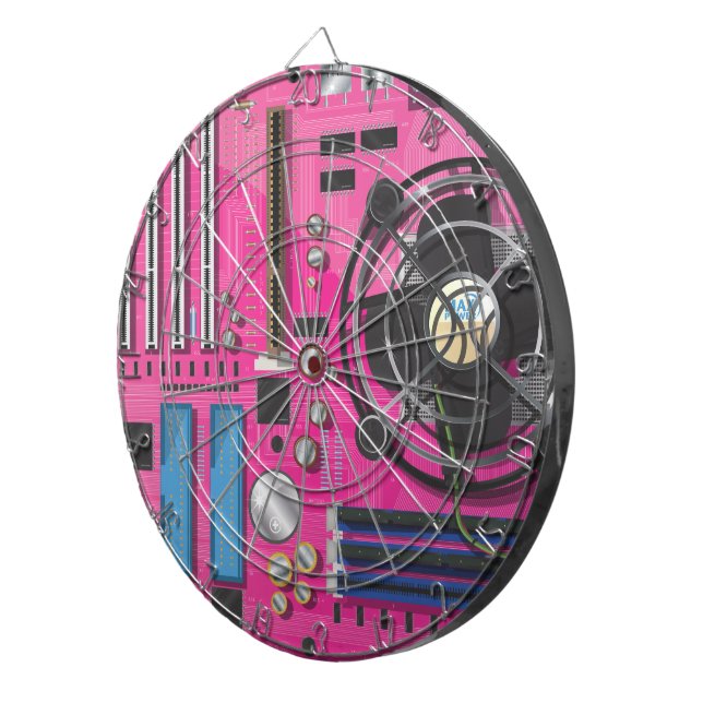 Tablero Dardos Motherboard do computador (Frente Direita)